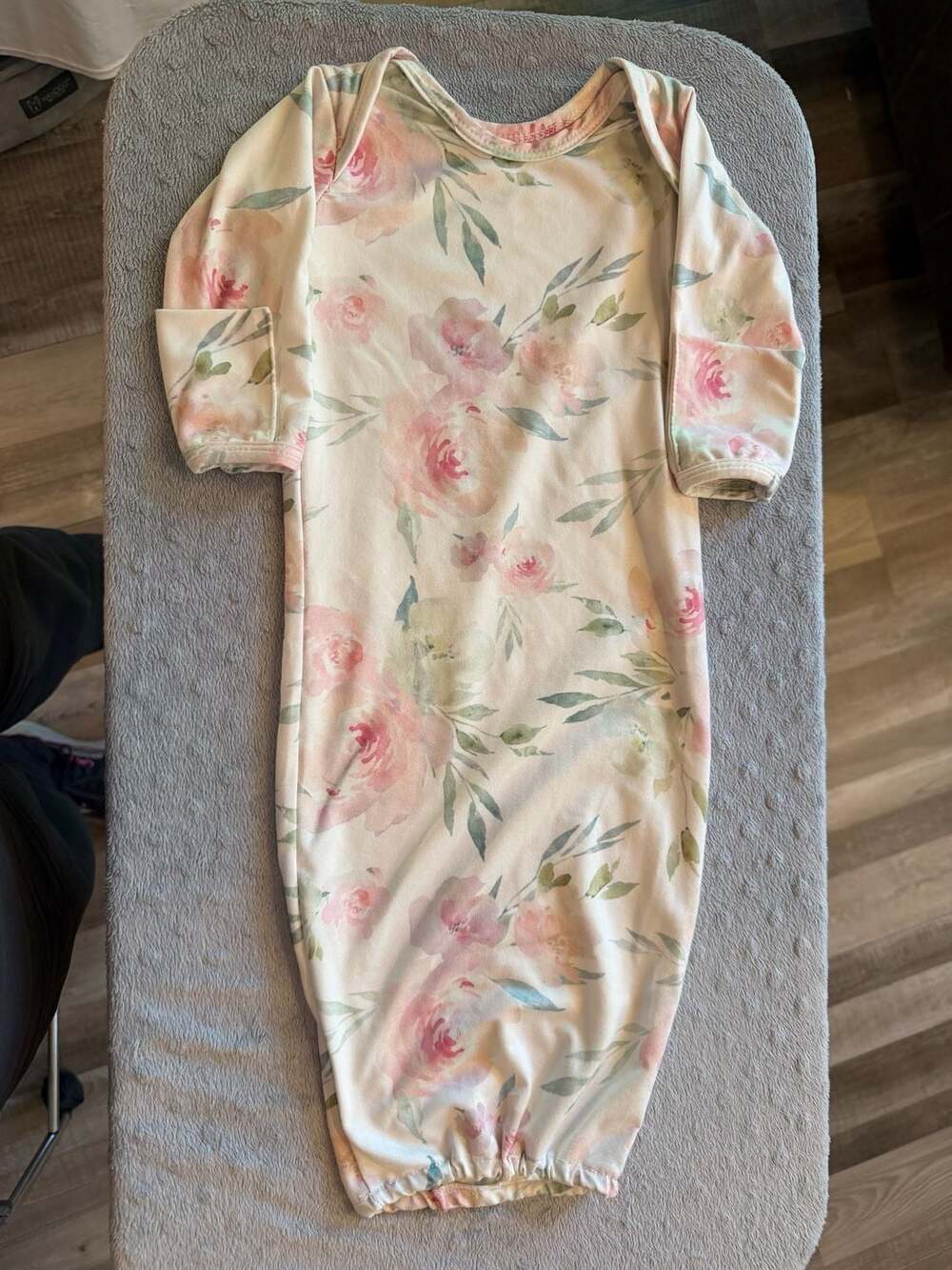 Luminous Littles Baby Sleep Gown Floral Watercolor Newborn